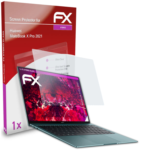 atFoliX FX-Hybrid-Glass Panzerglasfolie für Huawei MateBook X Pro (2021)