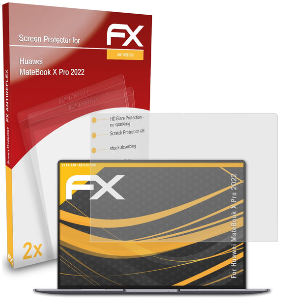 atFoliX FX-Antireflex Displayschutzfolie für Huawei MateBook X Pro (2022)