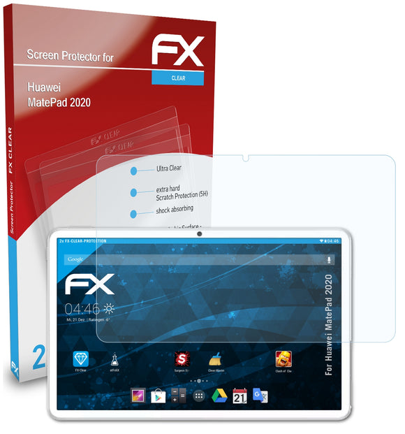 atFoliX FX-Clear Schutzfolie für Huawei MatePad (2020)