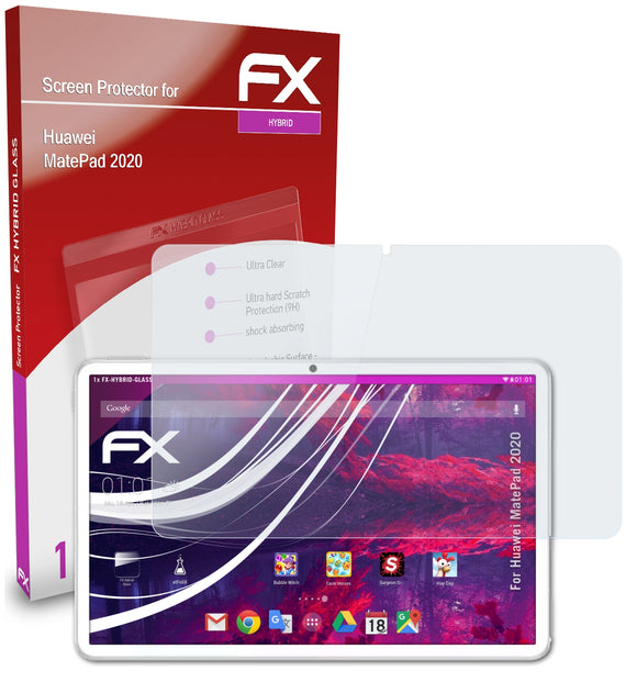 atFoliX FX-Hybrid-Glass Panzerglasfolie für Huawei MatePad (2020)