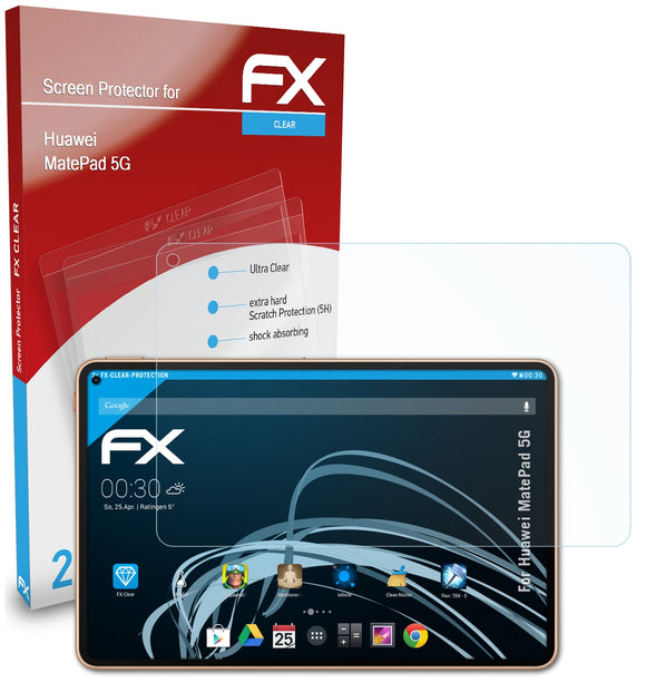 atFoliX FX-Clear Schutzfolie für Huawei MatePad 5G