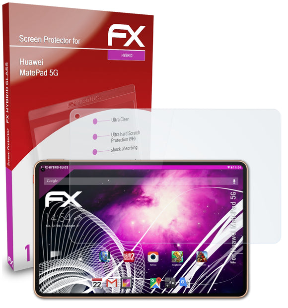 atFoliX FX-Hybrid-Glass Panzerglasfolie für Huawei MatePad 5G