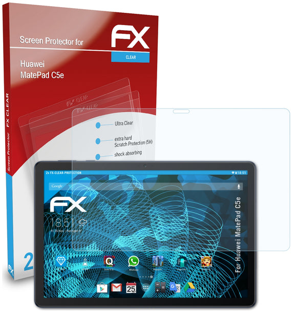 atFoliX FX-Clear Schutzfolie für Huawei MatePad C5e