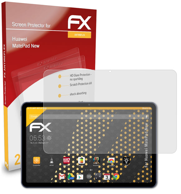 atFoliX FX-Antireflex Displayschutzfolie für Huawei MatePad New