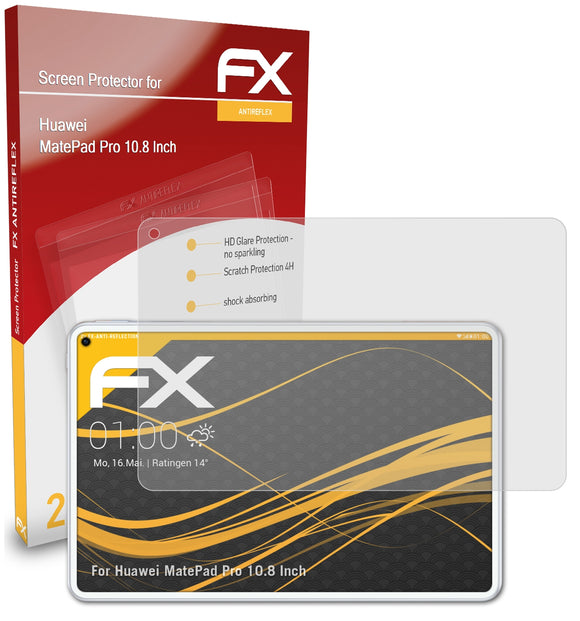 atFoliX FX-Antireflex Displayschutzfolie für Huawei MatePad Pro (10.8 Inch)