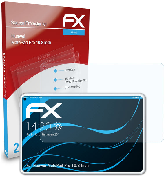 atFoliX FX-Clear Schutzfolie für Huawei MatePad Pro (10.8 Inch)