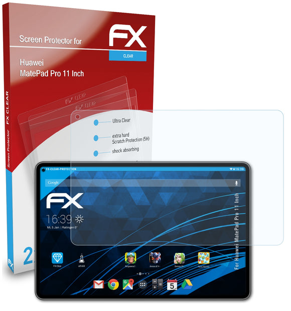 atFoliX FX-Clear Schutzfolie für Huawei MatePad Pro (11 Inch)