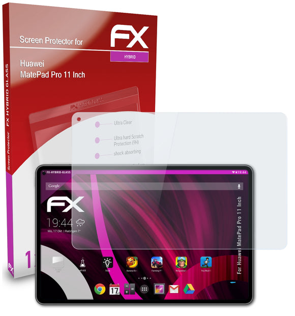 atFoliX FX-Hybrid-Glass Panzerglasfolie für Huawei MatePad Pro (11 Inch)