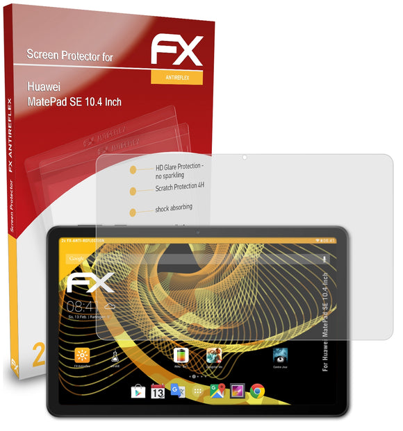 atFoliX FX-Antireflex Displayschutzfolie für Huawei MatePad SE (10.4 Inch)