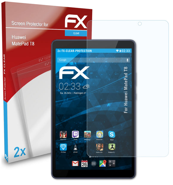 atFoliX FX-Clear Schutzfolie für Huawei MatePad T8