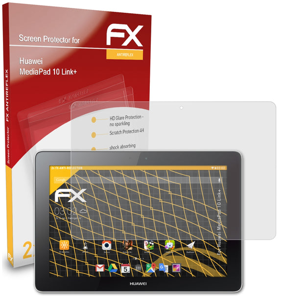 atFoliX FX-Antireflex Displayschutzfolie für Huawei MediaPad 10 Link+