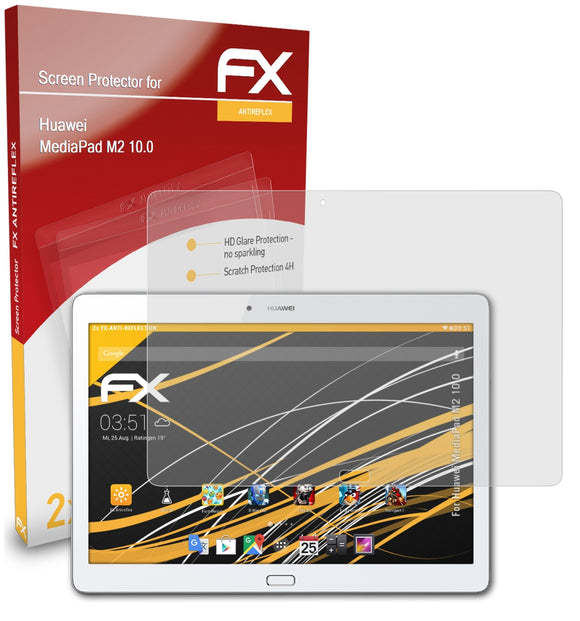 atFoliX FX-Antireflex Displayschutzfolie für Huawei MediaPad M2 10.0