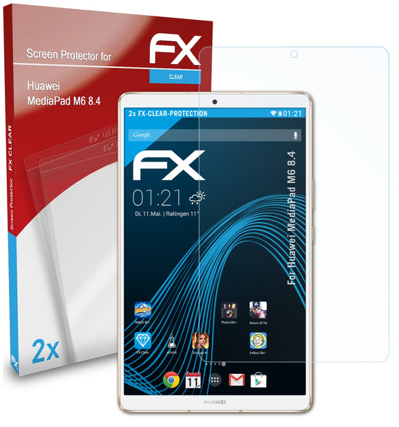atFoliX FX-Clear Schutzfolie für Huawei MediaPad M6 8.4
