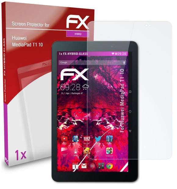 atFoliX FX-Hybrid-Glass Panzerglasfolie für Huawei MediaPad T1 10