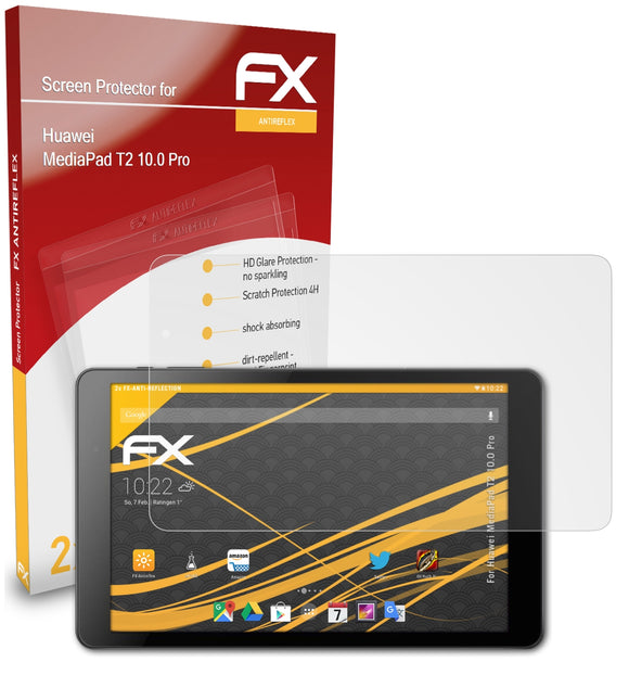 atFoliX FX-Antireflex Displayschutzfolie für Huawei MediaPad T2 10.0 Pro