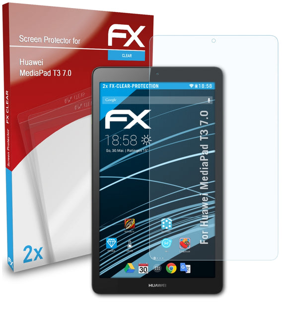 atFoliX FX-Clear Schutzfolie für Huawei MediaPad T3 7.0