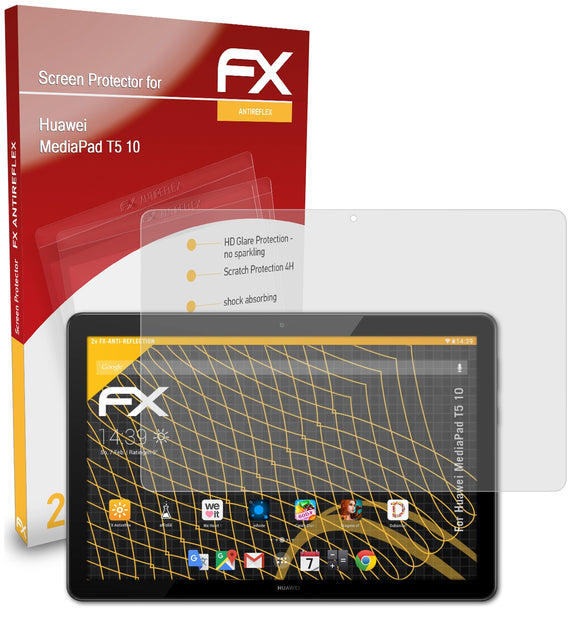 atFoliX FX-Antireflex Displayschutzfolie für Huawei MediaPad T5 10