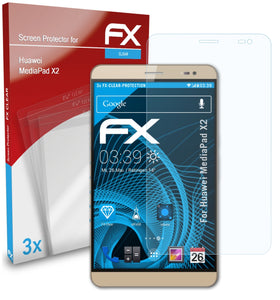 atFoliX FX-Clear Schutzfolie für Huawei MediaPad X2