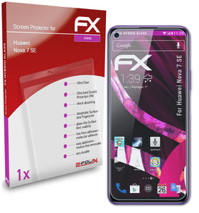 atFoliX FX-Hybrid-Glass Panzerglasfolie für Huawei Nova 7 SE