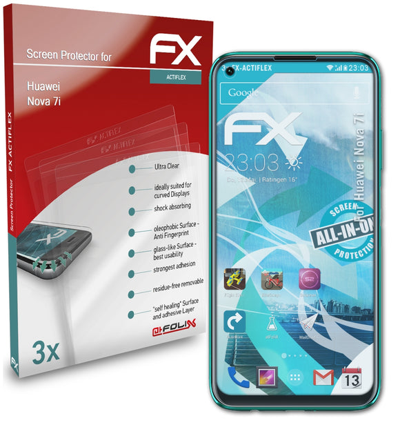 atFoliX FX-ActiFleX Displayschutzfolie für Huawei Nova 7i