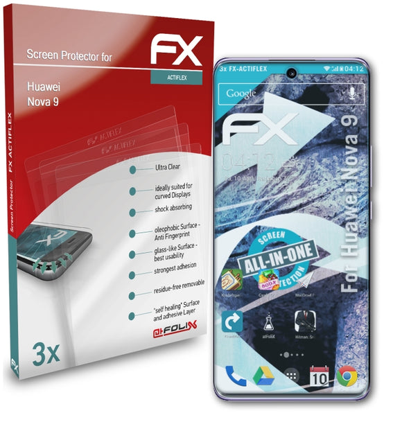 atFoliX FX-ActiFleX Displayschutzfolie für Huawei Nova 9