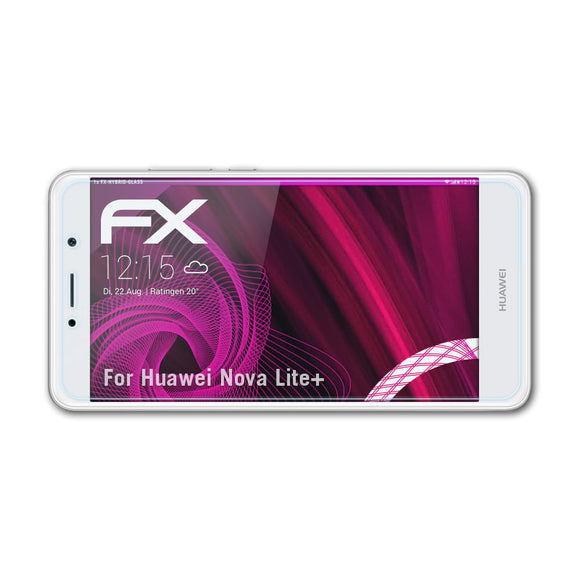 atFoliX FX-Hybrid-Glass Panzerglasfolie für Huawei Nova Lite+