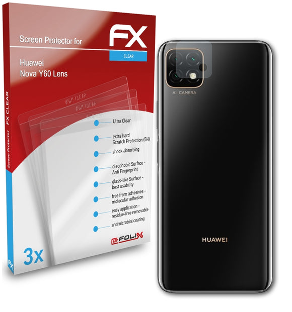 atFoliX FX-Clear Schutzfolie für Huawei Nova Y60 Lens