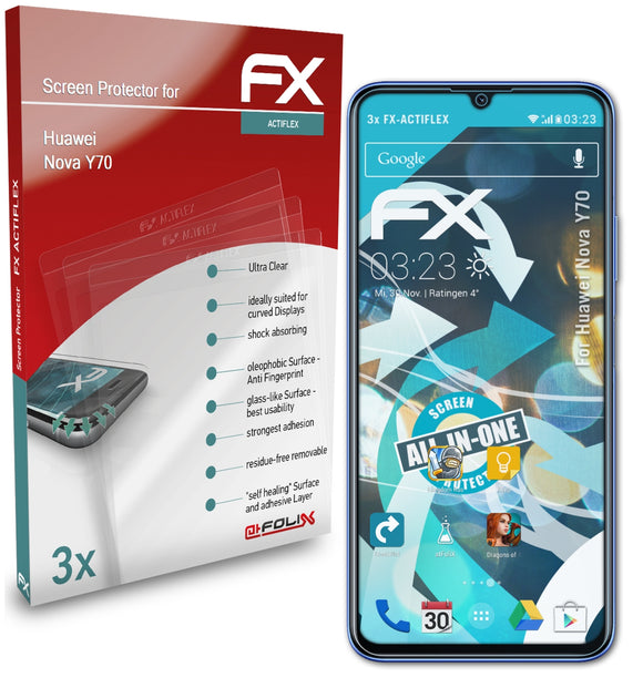 atFoliX FX-ActiFleX Displayschutzfolie für Huawei Nova Y70