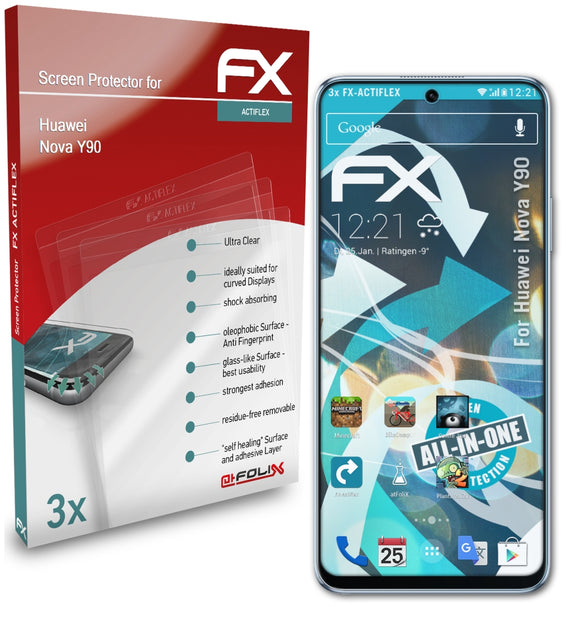 atFoliX FX-ActiFleX Displayschutzfolie für Huawei Nova Y90