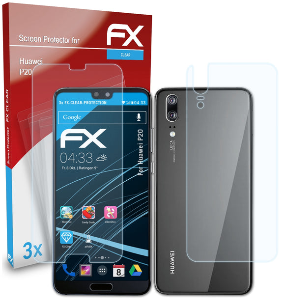 atFoliX FX-Clear Schutzfolie für Huawei P20