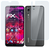 Glasfolie atFoliX kompatibel mit Huawei P20, 9H Hybrid-Glass FX (1er Set)