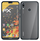 Panzerfolie atFoliX kompatibel mit Huawei P20 Lite, entspiegelnde und stoßdämpfende FX (3er Set)