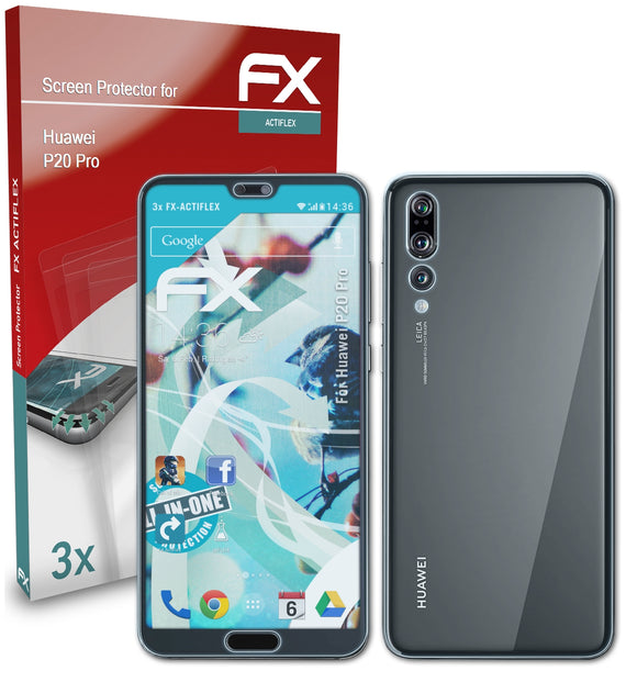 atFoliX FX-ActiFleX Displayschutzfolie für Huawei P20 Pro