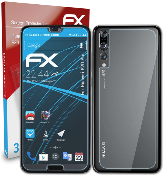 atFoliX FX-Clear Schutzfolie für Huawei P20 Pro