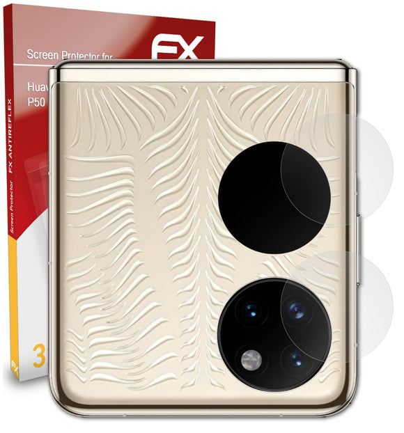 atFoliX FX-Antireflex Displayschutzfolie für Huawei P50 Pocket Lens