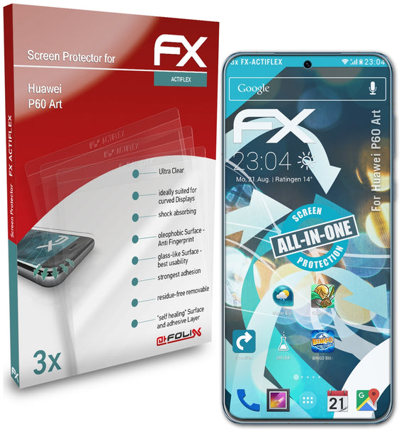 atFoliX FX-ActiFleX Displayschutzfolie für Huawei P60 Art