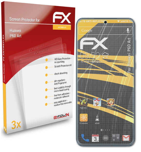 atFoliX FX-Antireflex Displayschutzfolie für Huawei P60 Art
