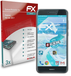 atFoliX FX-ActiFleX Displayschutzfolie für Huawei P8 Lite (2017)