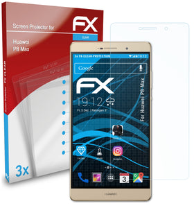 atFoliX FX-Clear Schutzfolie für Huawei P8 Max