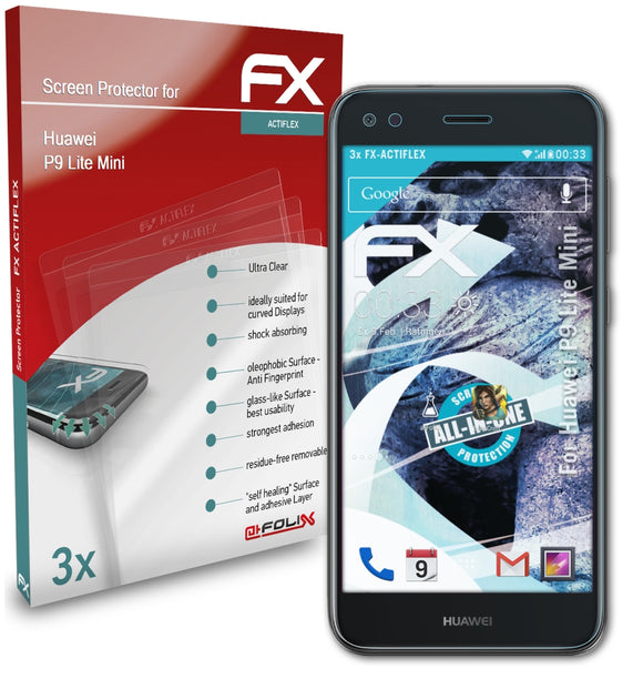 atFoliX FX-ActiFleX Displayschutzfolie für Huawei P9 Lite Mini