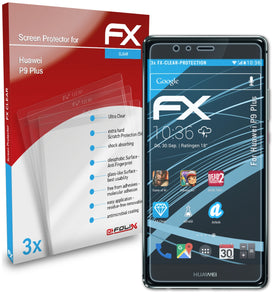 atFoliX FX-Clear Schutzfolie für Huawei P9 Plus