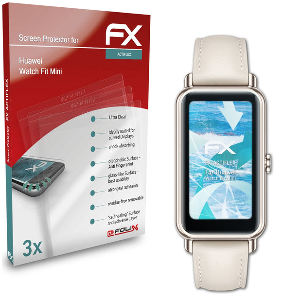 atFoliX FX-ActiFleX Displayschutzfolie für Huawei Watch Fit Mini