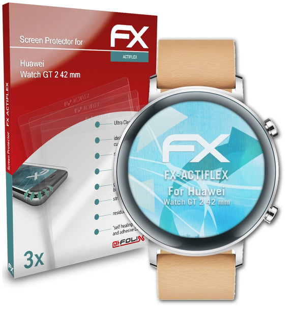 atFoliX FX-ActiFleX Displayschutzfolie für Huawei Watch GT 2 (42 mm)