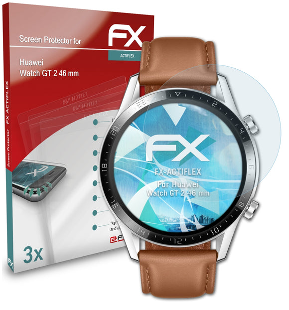 atFoliX FX-ActiFleX Displayschutzfolie für Huawei Watch GT 2 (46 mm)
