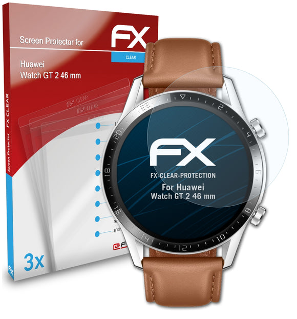 atFoliX FX-Clear Schutzfolie für Huawei Watch GT 2 (46 mm)