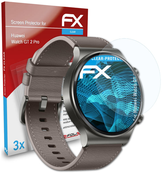 atFoliX FX-Clear Schutzfolie für Huawei Watch GT 2 Pro
