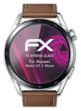 Glasfolie atFoliX kompatibel mit Huawei Watch GT 3 46mm, 9H Hybrid-Glass FX