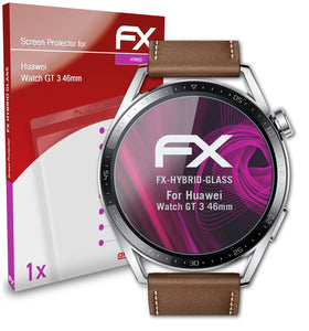 atFoliX FX-Hybrid-Glass Panzerglasfolie für Huawei Watch GT 3 (46mm)