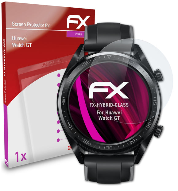 atFoliX FX-Hybrid-Glass Panzerglasfolie für Huawei Watch GT