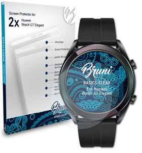 Bruni Basics-Clear Displayschutzfolie für Huawei Watch GT Elegant